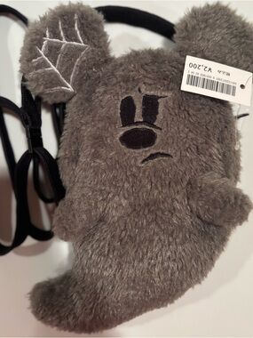 Tokyo Disney Mickey Mouse Plush Halloween Ghost Crossbody Bag / NEW with tags